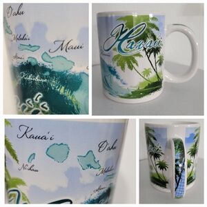 Maui Hawaiian Island Treasures Hawaii map coffee mug Island Waves Hawai'i
